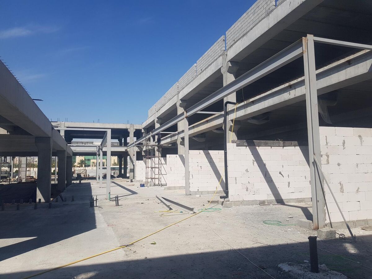 Structural Steel Frame Construction - View 2